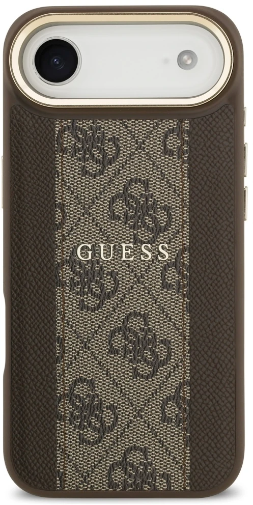 „Guess 4G Stripe MagSafe“ dėklas, skirtas „iPhone Air“ – rudas