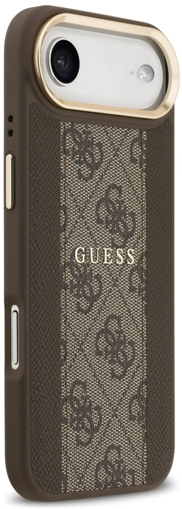 „Guess 4G Stripe MagSafe“ dėklas, skirtas „iPhone Air“ – rudas