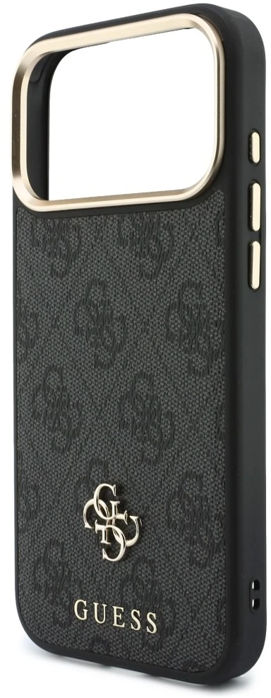Dėklas Guess 4G su Magsafe pinigine, skirtas iPhone 18 Pro / 17 Pro, juodas