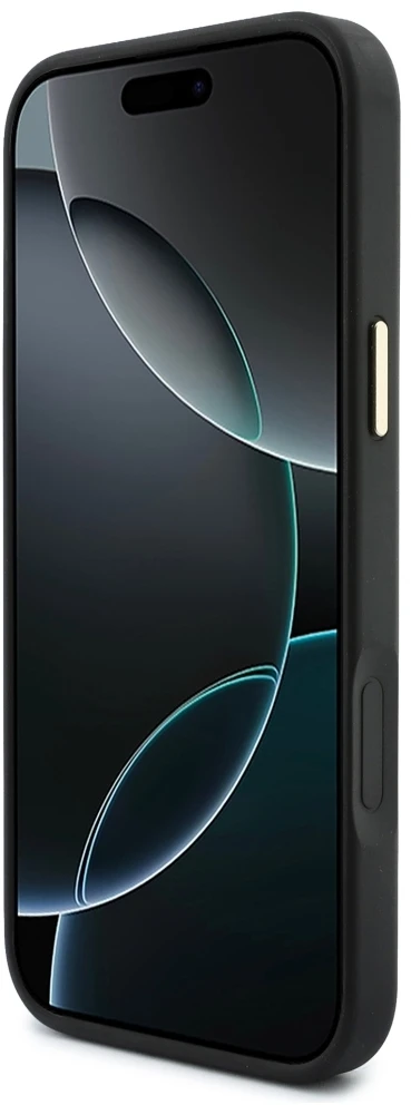 Dėklas Guess 4G su pinigine Magsafe, skirtas iPhone 18 Pro Max / 17 Pro Max, juodas