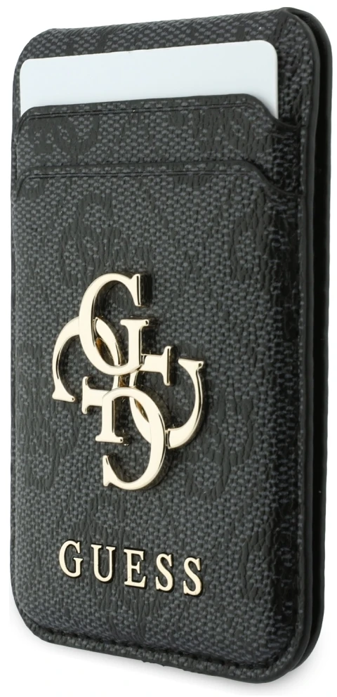Dėklas Guess 4G su pinigine Magsafe, skirtas iPhone 18 Pro / 17 Pro, rudas