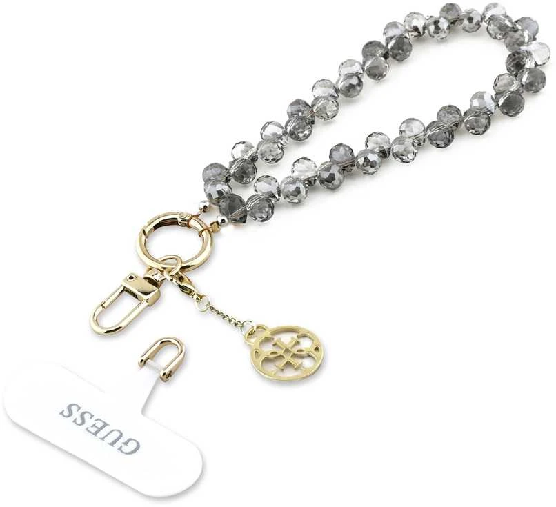 „Guess Universal Wrist Strap Crystals 4G Charm“ juodos spalvos
