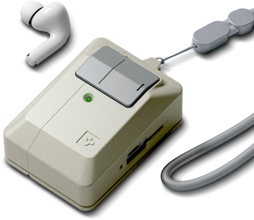 Dėklas „Spigen Classic LS“, akmens spalvos – „Apple AirPods Pro 3“
