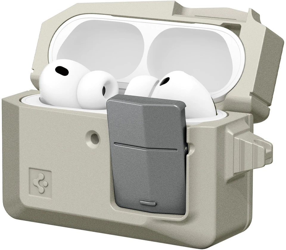 Dėklas „Spigen Classic LS“, akmens spalvos – „Apple AirPods Pro 3“