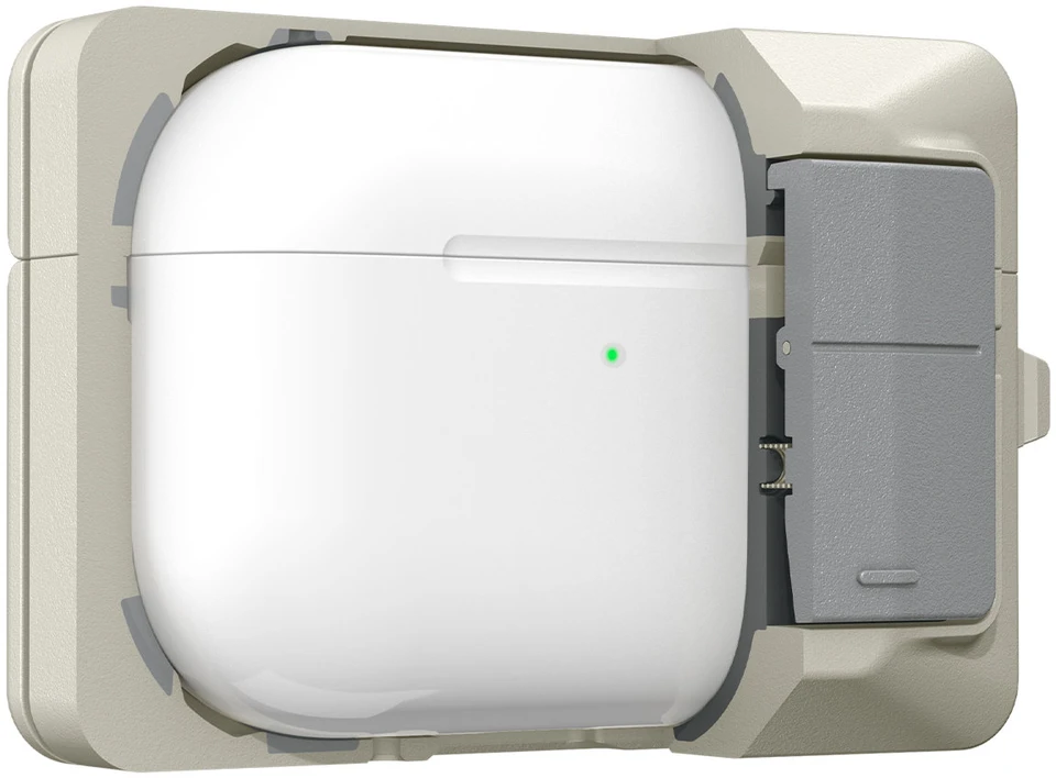 Dėklas „Spigen Classic LS“, akmens spalvos – „Apple AirPods Pro 3“