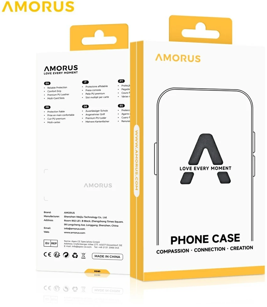 Hurtel AMORUS Samsung Galaxy S26 dėklas su slankiojančiu kortelių laikikliu – juodos spalvos