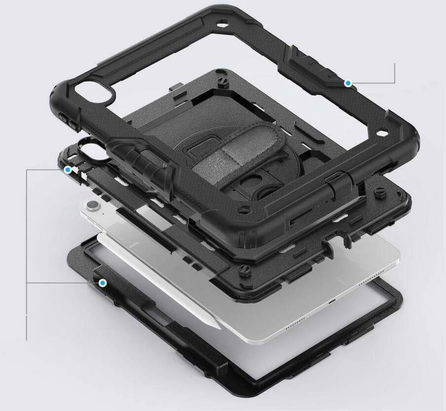 Dėklas iPad Air 11.0 (6GEN) Tech-Protect Solid360 juodos spalvos
