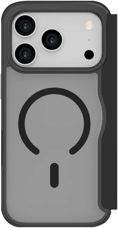 Dėklas JUST MUST CHAMPION II FLIP CASE MAGSAFE for iPhone 17 Pro, Juodas
