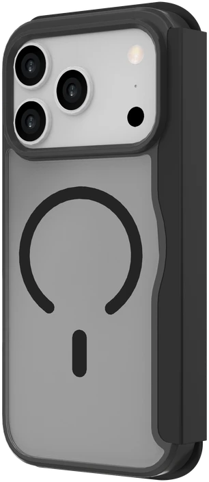 Dėklas JUST MUST CHAMPION II FLIP CASE MAGSAFE for iPhone 17 Pro, Juodas