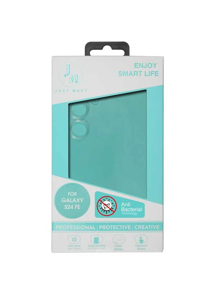 Dėklas Just Must JM ANTI-BACTERIA TPU for Galaxy S24 FE Clear