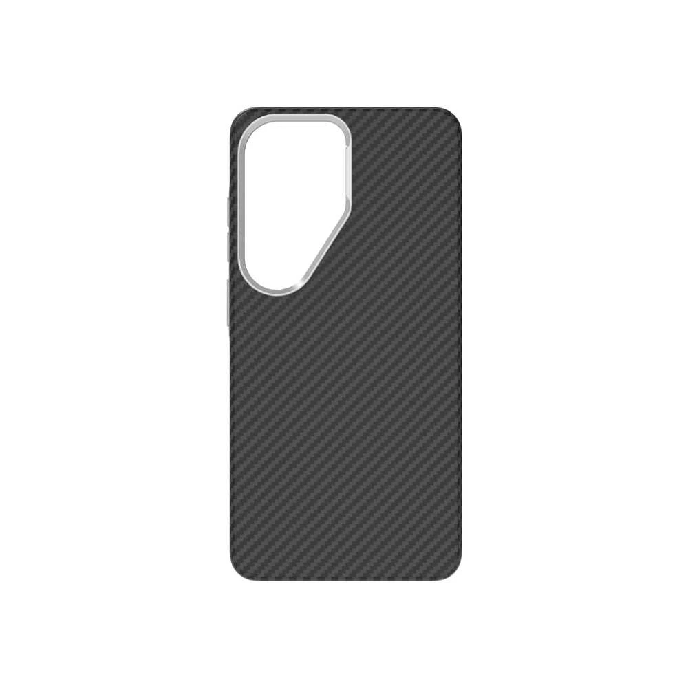 Dėklas Just Must JM PLATINUM CARBON with magsafe for Galaxy S26 Ultra Juodas