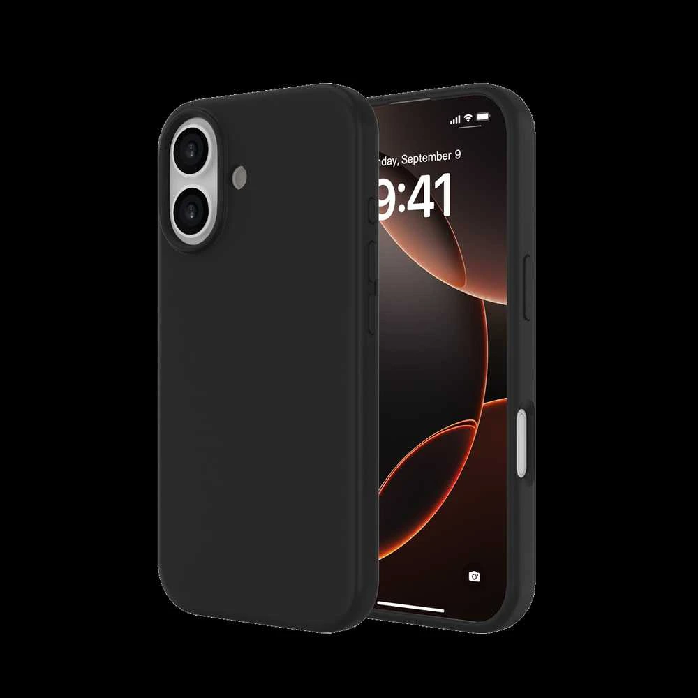 Dėklas JUST MUST REGULAR DEFENSE SILICONE with MAGSAFE for iPhone 17 Juodas