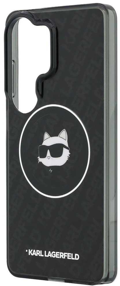 Dėklas Karl Lagerfeld IML Repeated Choupette MagSafe for Samsung Galaxy S26 Ultra juodos spalvos