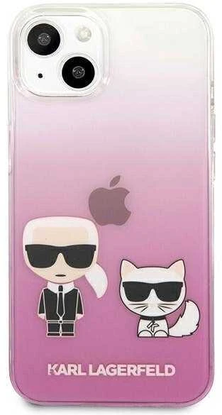 Dėklas Karl Lagerfeld KLHCP13SCKTRP HARDCASE KARL&CHOUPETTE IPHONE 13 MINI Rožinis