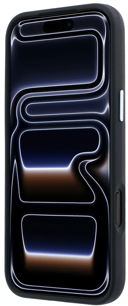 Dėklas Karl Lagerfeld Saffiano su Karl & Choupette Heads smeigtukais ir logotipu, skirtas iPhone 18 Pro / 17 Pro, bordo spalvos