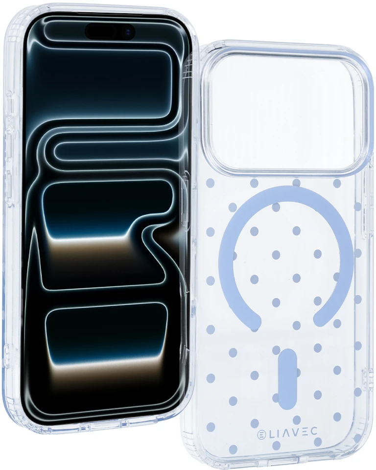Dėklas Liavec Bubble Case do Iphone 18 Pro Max/17 Pro Max Šviesiai mėlynas