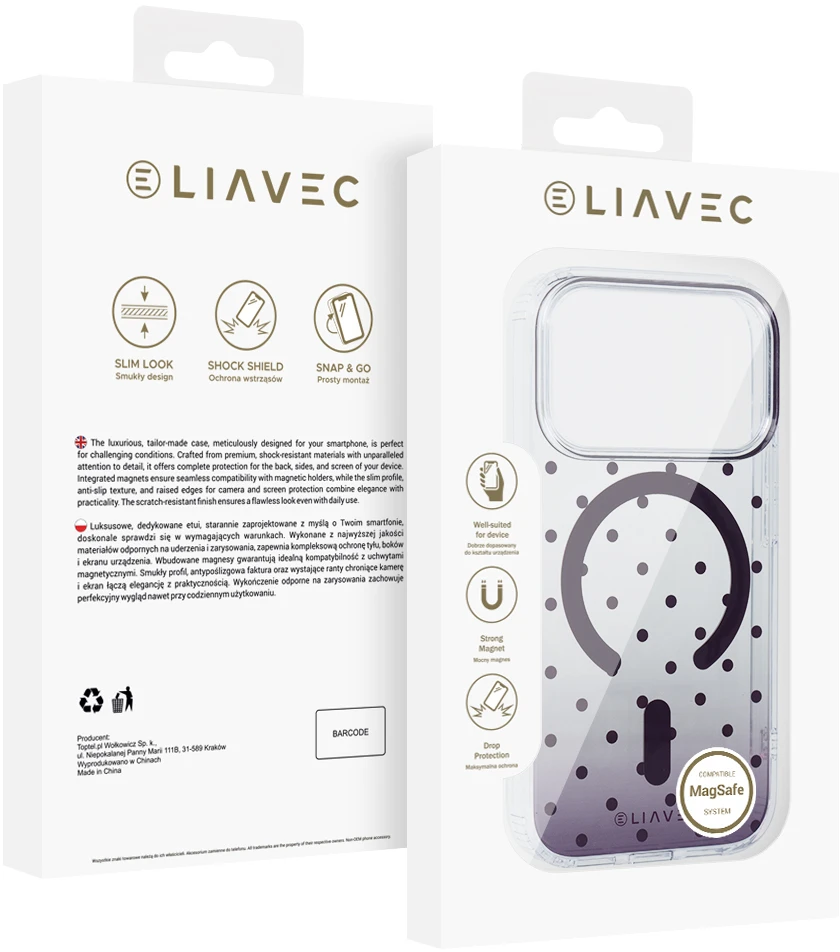 Dėklas Liavec Bubble Case do Iphone 18 Pro Max/17 Pro Max violetinė