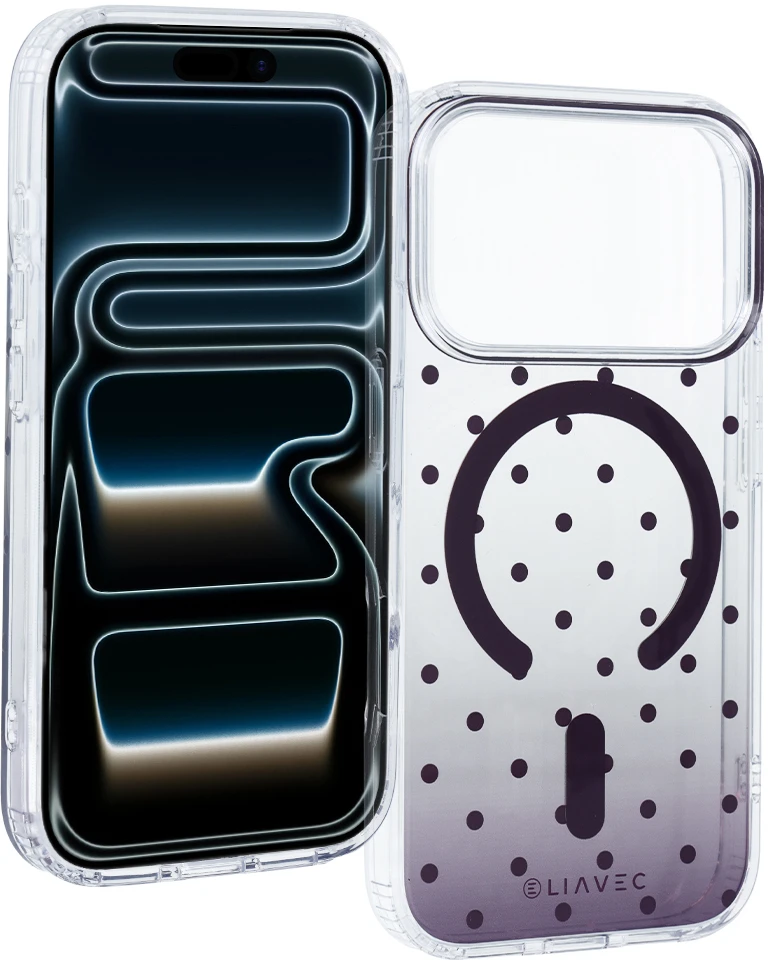 Dėklas Liavec Bubble Case do Iphone 18 Pro Max/17 Pro Max violetinė