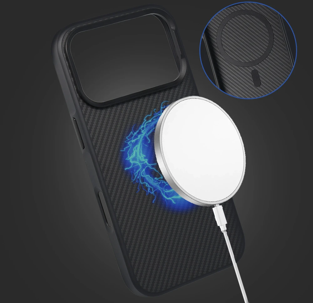 Liavec Carbon Core dėklas, skirtas Iphone 18 Pro/17 Pro
