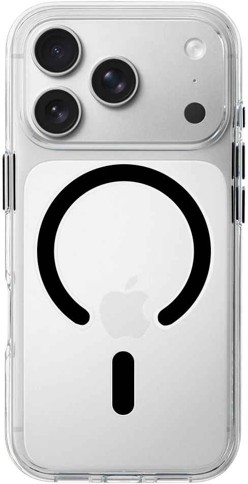 Liavec Pure dėklas su kameros valdymo mygtuku, skirtas iPhone 18 Pro/17 Pro, juodas