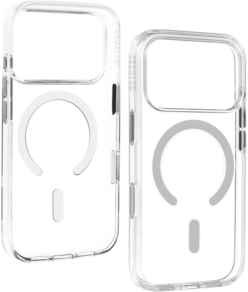 Dėklas Liavec Pure Case with camera control button do Iphone 18 Pro/17 Pro pilka