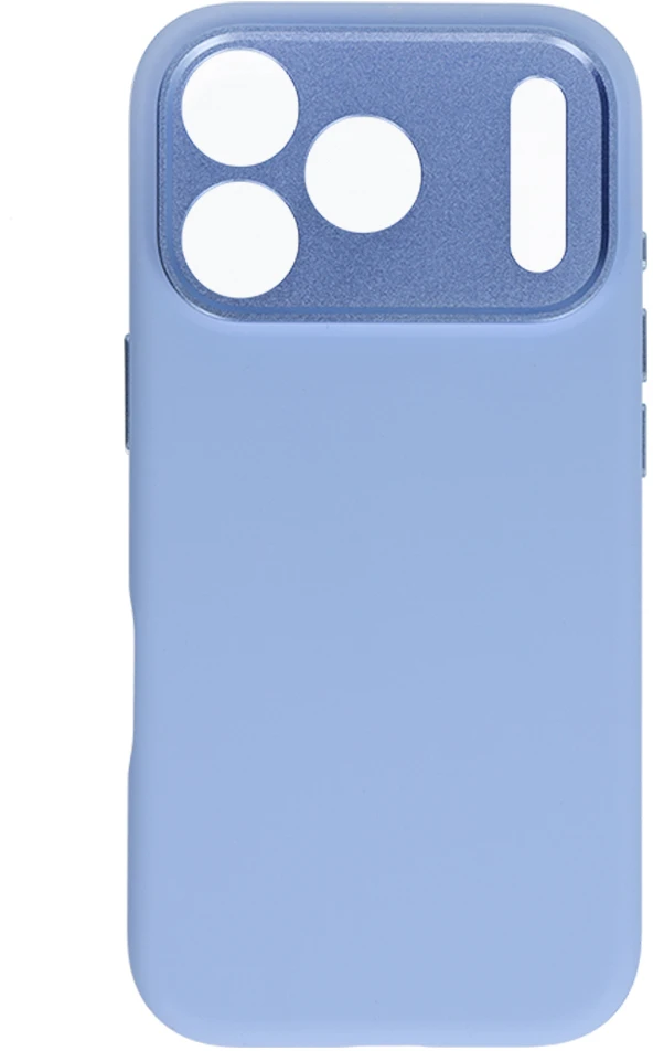 Dėklas Liavec Silk Shield Case with Metal Camera Frame do Iphone 18 Pro Max/17 Pro Max Šviesiai mėlynas