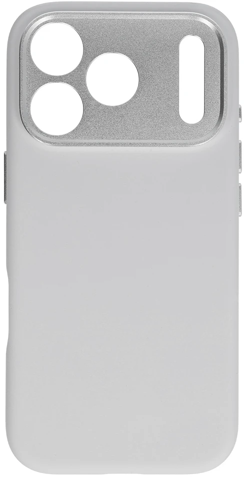 Liavec Silk Shield dėklas su metaliniu kameros rėmeliu, skirtas iPhone 18 Pro/17 Pro, pilkas