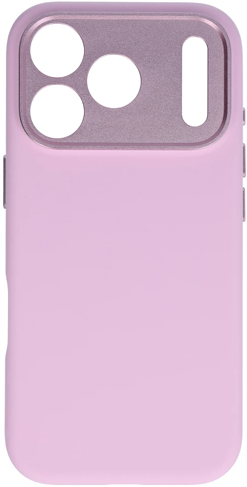 Dėklas Liavec Silk Shield Case with Metal Camera Frame do Iphone 18 Pro Max/17 Pro Max rožinė