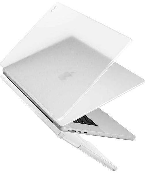 UNIQ Claro knygų dėklas MacBook Air 13 (2022) matinis skaidrus balandžio spalvos