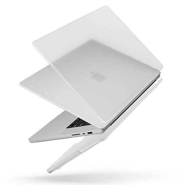 Dėklas UNIQ Claro knygų lentyna „MacBook Pro 14“ (2021 m.) matinė, skaidri