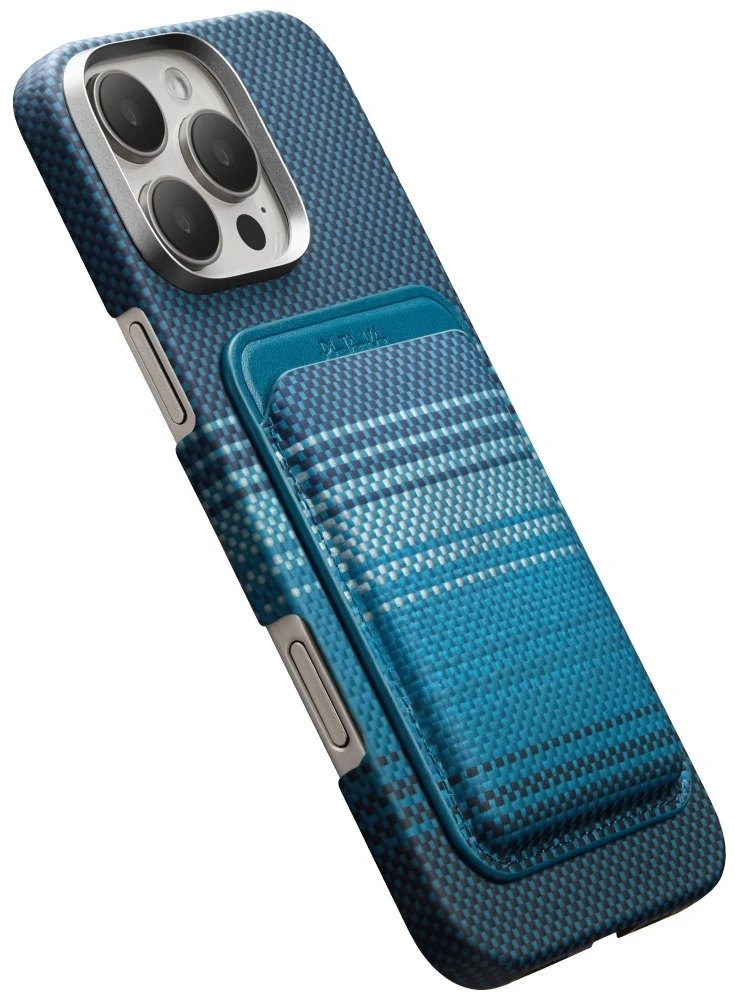 Dėklas Magnetic wallet PITAKA Woven Wallet MagSafe for phone moonrise