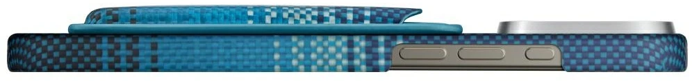 Dėklas Magnetic wallet PITAKA Woven Wallet MagSafe for phone moonrise