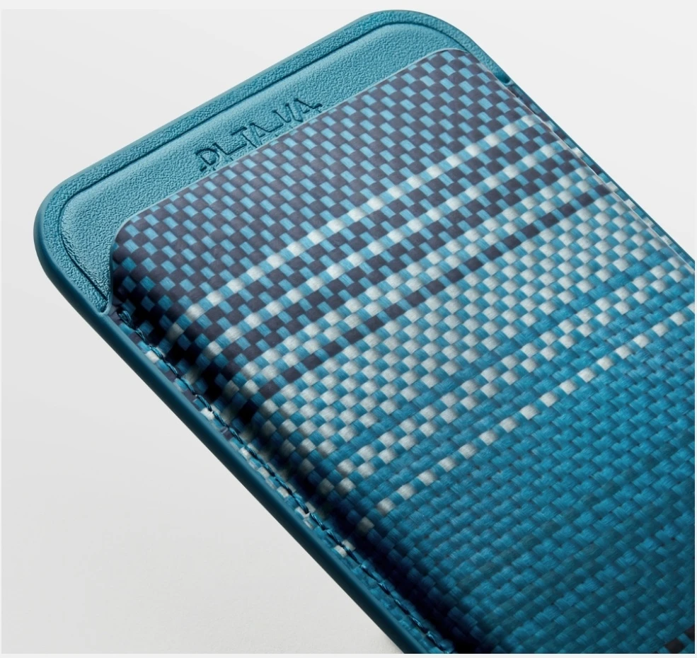 Dėklas Magnetic wallet PITAKA Woven Wallet MagSafe for phone moonrise