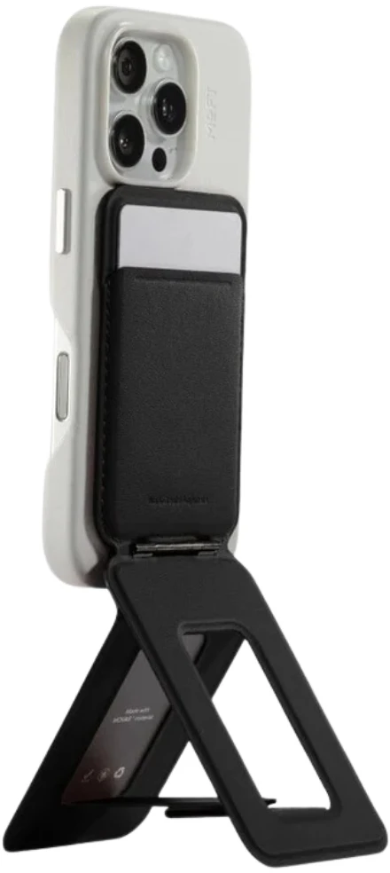 Dėklas Magnetinė piniginė ir telefono stovas Moft Movas Tripod MagSafe juodas