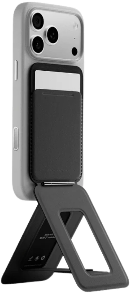 Dėklas Magnetinė piniginė ir telefono stovas Moft Movas Tripod MagSafe juodas
