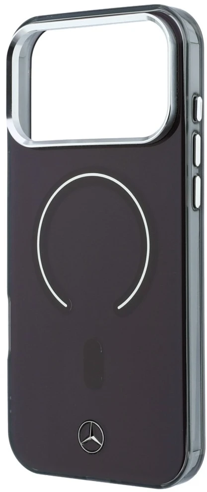 Dėklas Mercedes Double Layer Iconic Logo MagSafe case for iPhone 18 Pro Max / 17 Pro Max - burgundy