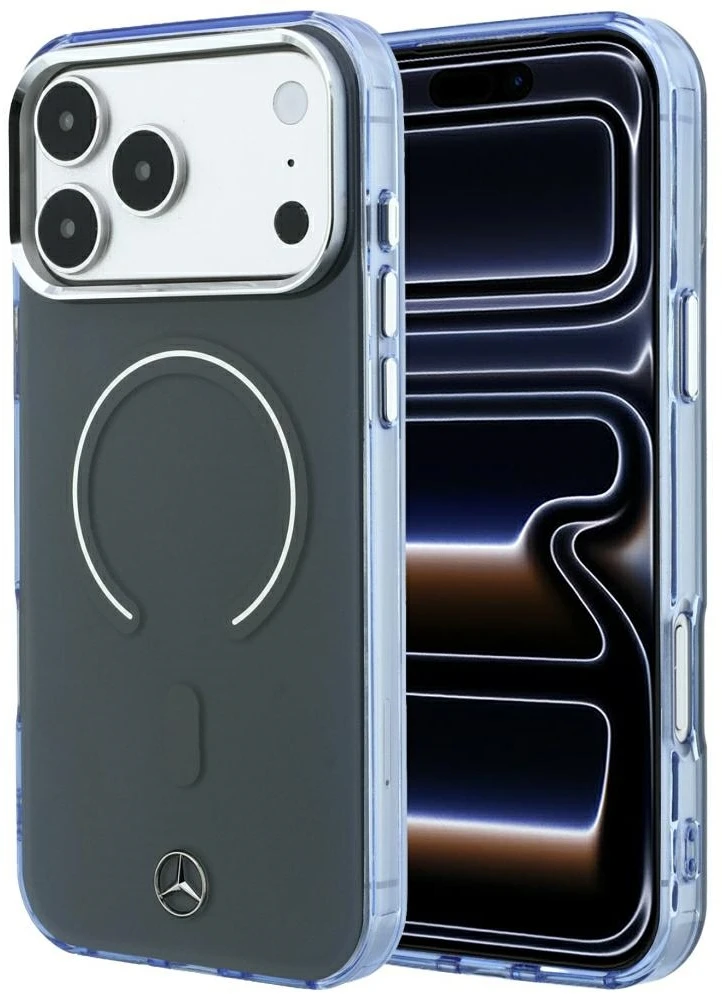 Dėklas Mercedes Double Layer Iconic Logo MagSafe Case for iPhone 18 Pro Max / 17 Pro Max - Dark Gray