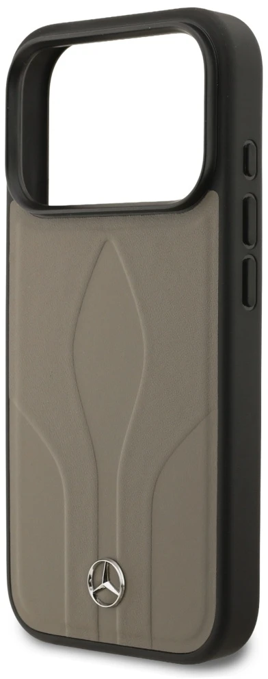 Dėklas Mercedes Leather The Move MagSafe Apple iPhone 17 Pro taupe