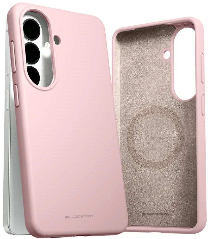 Dėklas Mercury Pure Magsafe Silicon Case Samsung S942 S26 rožinio smėlio