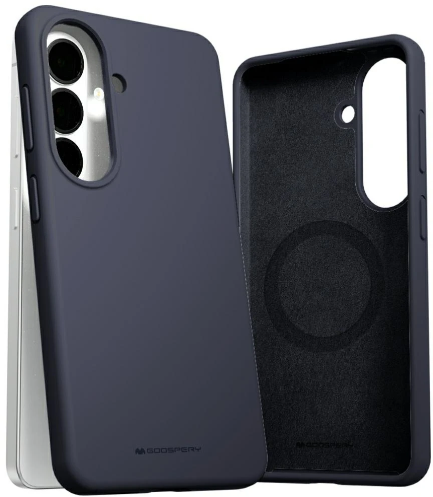 Dėklas Mercury Pure Magsafe Silicon Case Samsung S942 S26 tamsiai mėlynas