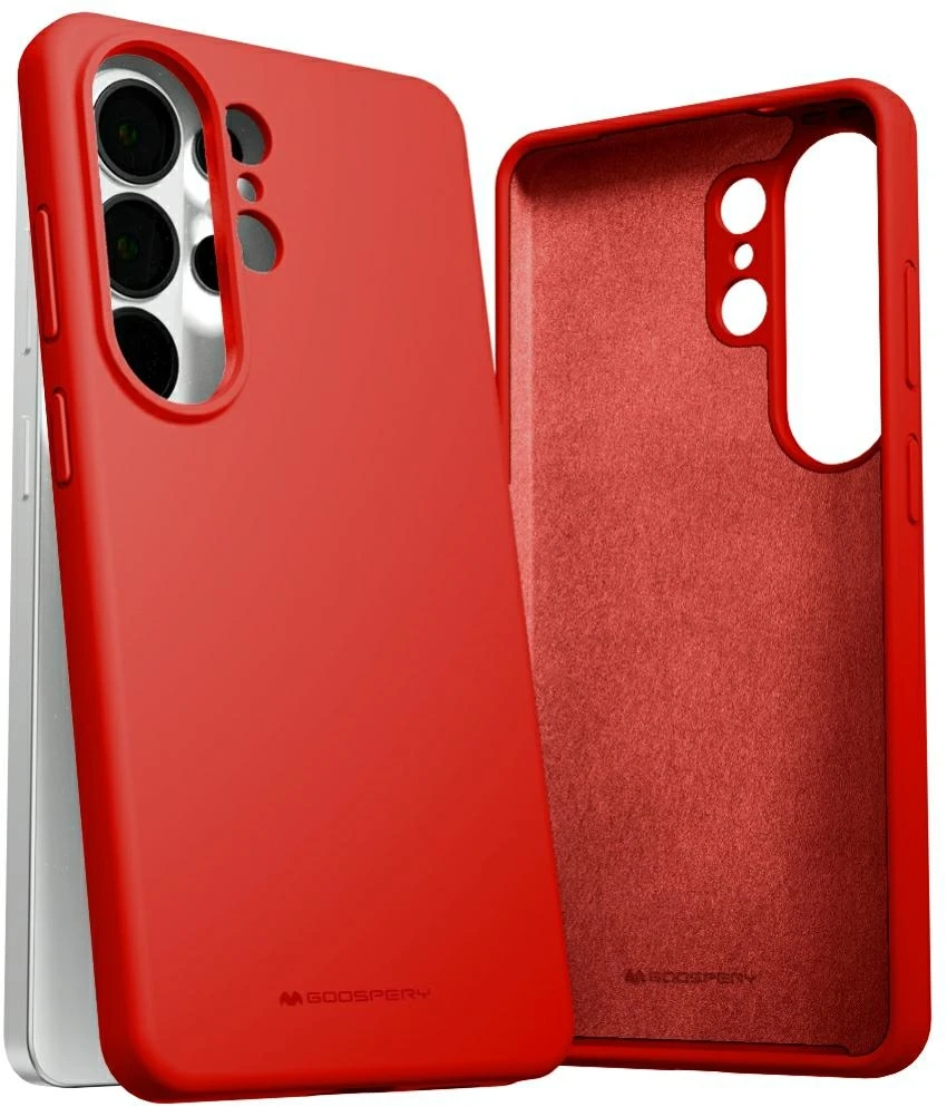 Dėklas Mercury Silicone for Samsung Galaxy S26 Ultra red
