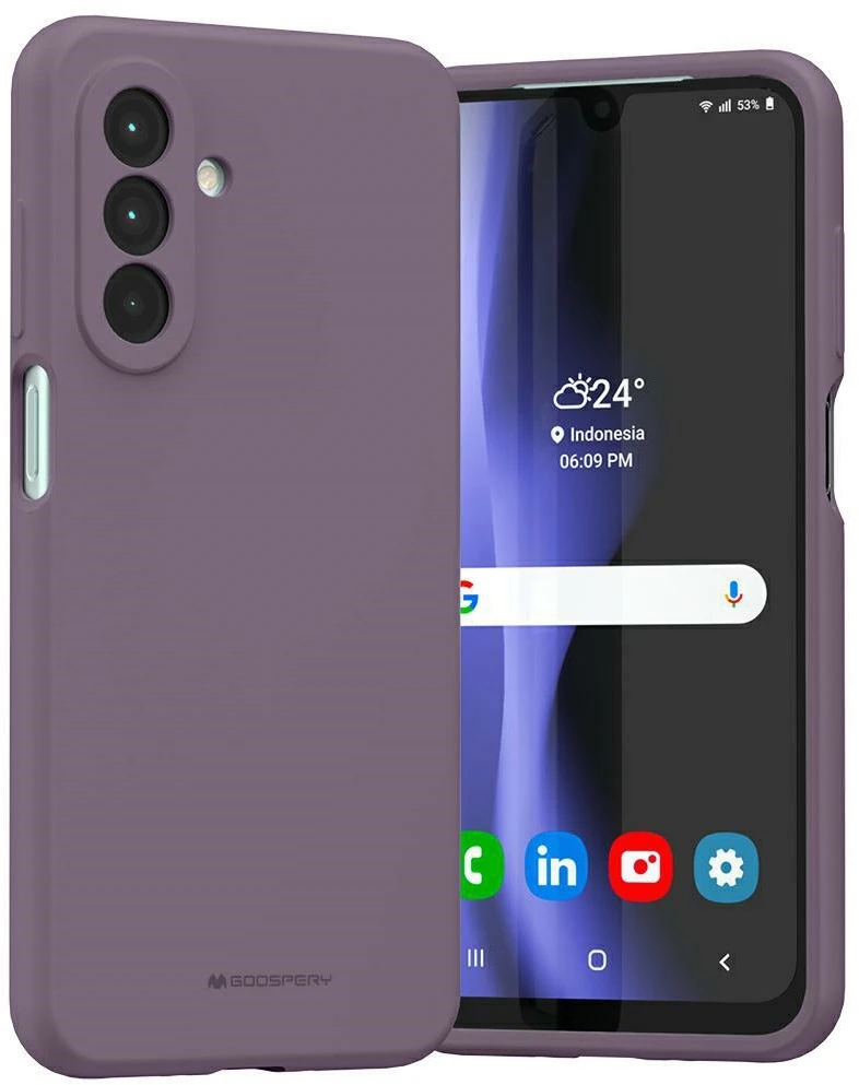Dėklas Mercury Silicone Samsung Galaxy A26 violetinės spalvos