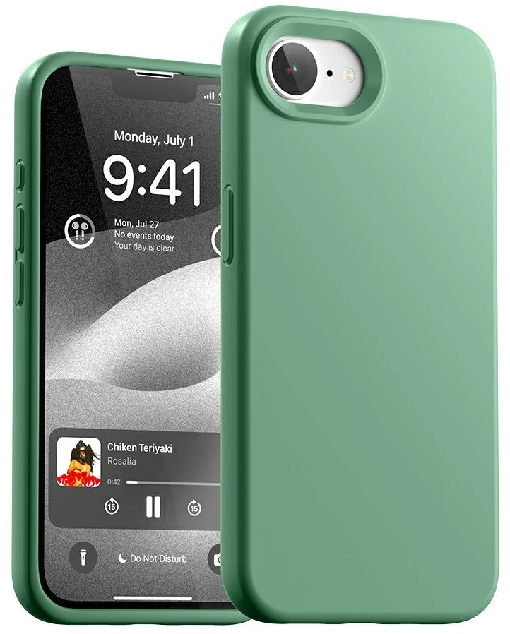 Dėklas Mercury Silicone Apple iPhone 16E / 17e žalias