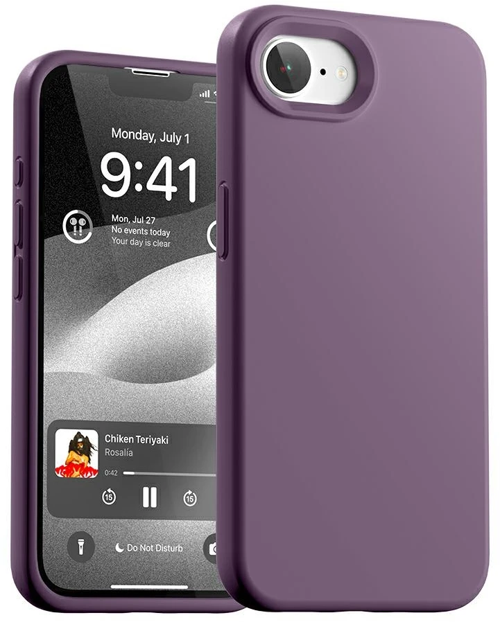 Dėklas Mercury Silicone iPhone 16E / 17e violetinės spalvos
