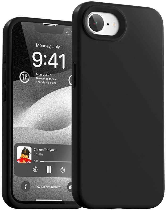 Dėklas Mercury Silicone skirta Apple iPhone 16e juodos spalvos