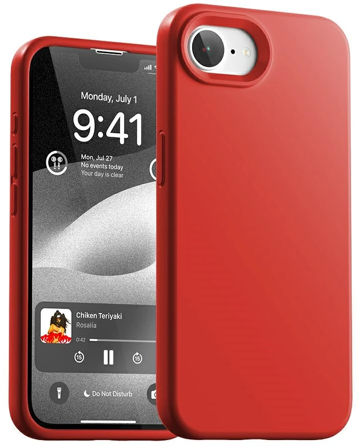 Dėklas Mercury Silicone Apple iPhone 16E / 17e red