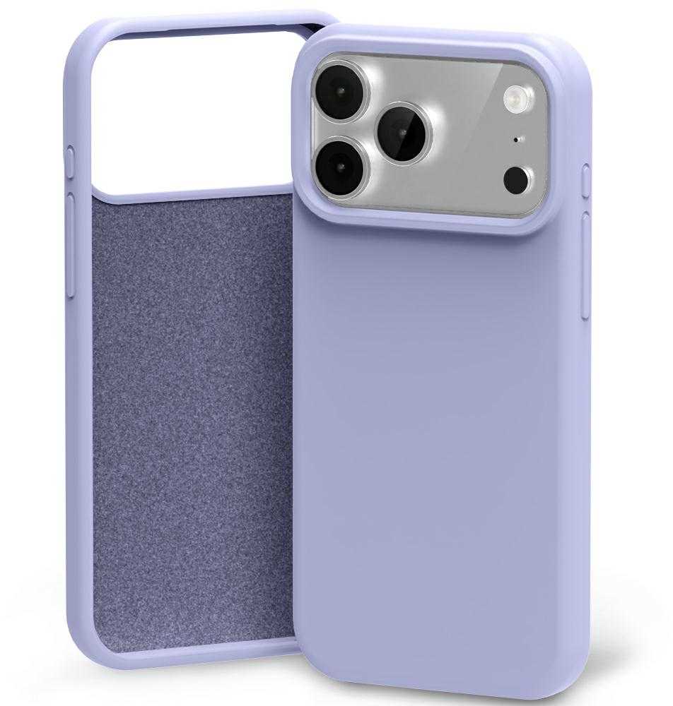 Dėklas Mercury Silicone skirtas Apple iPhone 17 Pro Max levandų spalvos