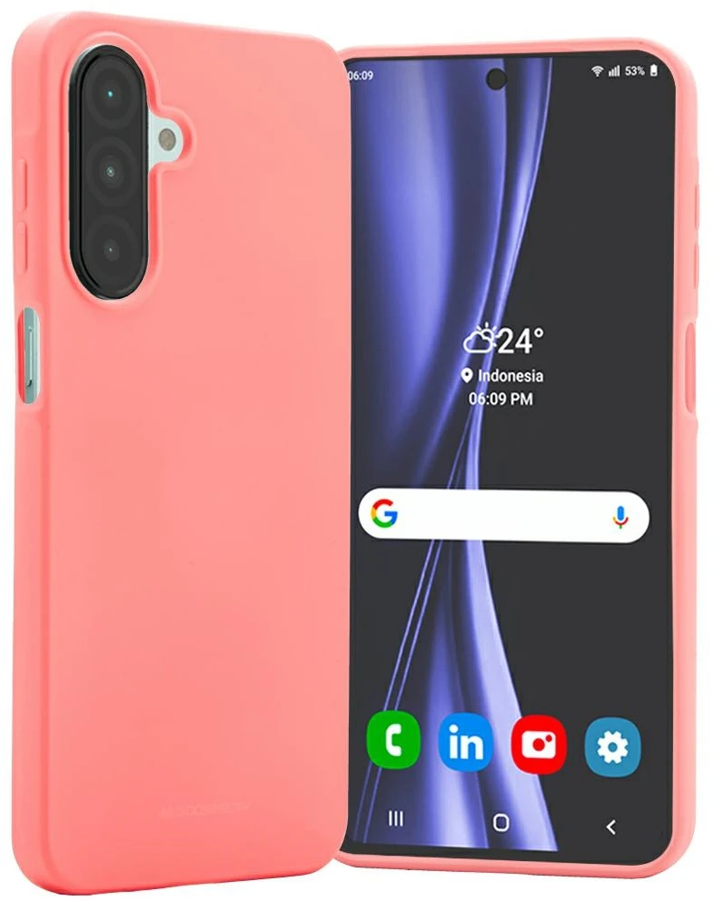 Dėklas Mercury Soft Samsung Galaxy A26 rožinės spalvos