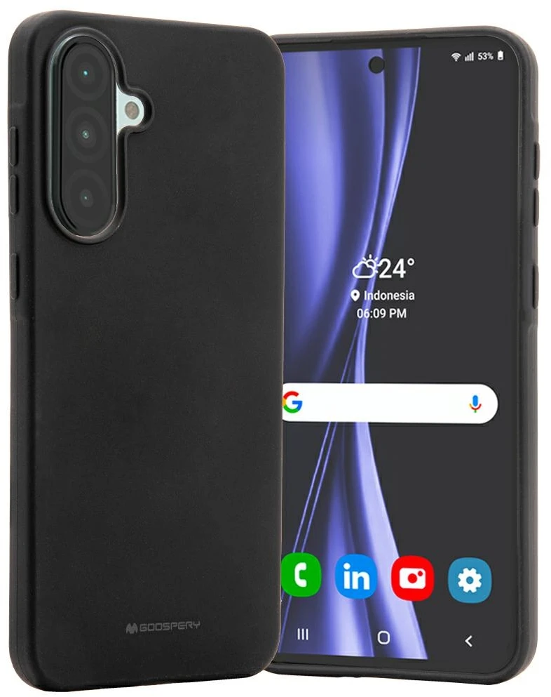 Dėklas Mercury Soft skirtas Samsung Galaxy A36 juodas