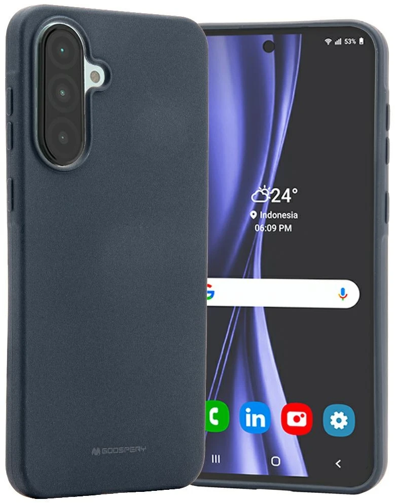 Dėklas Mercury Soft Samsung Galaxy A36 mėlynos spalvos